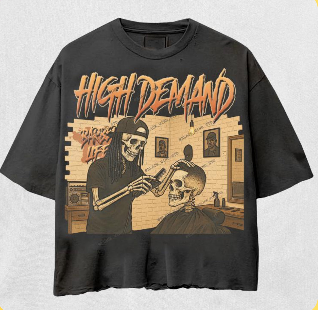 Barber life high demand tees
