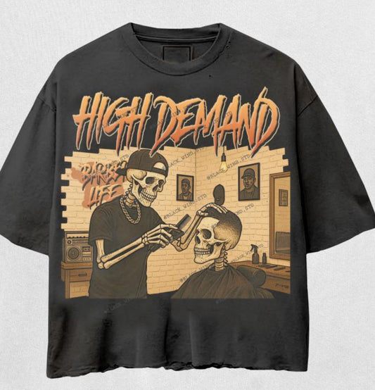 Barber life high demand tees