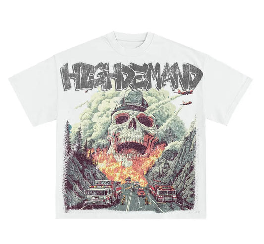 Skull mountain high demand tee